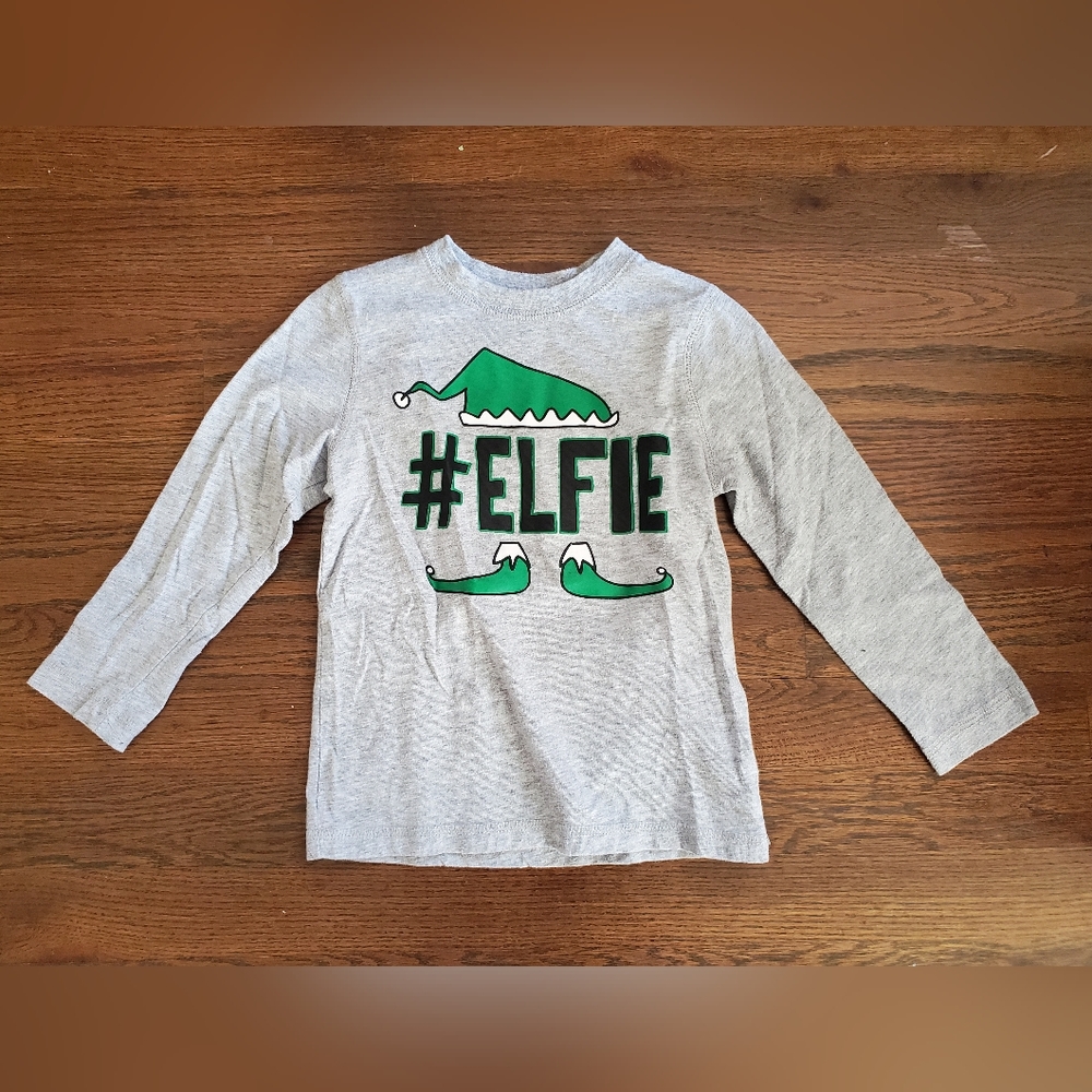 OKIE DOKIE Boys 4T Christmas #elfie tee